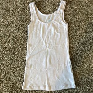 Plain white tank top